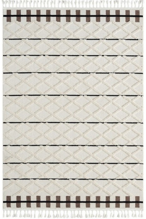 Килим Bilbao y611a brown-white